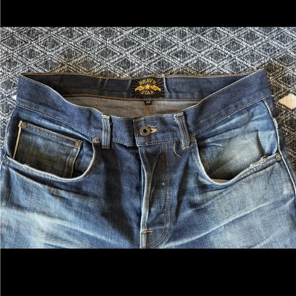 Brave Star Selvage TRUE STRAIGHT Selvage Denim Jeans Size 32 - Picture 2 of 16